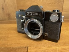 Rare Black : As-is Petri FT SLR 35mm Film Camera Body From Japan V5-1C