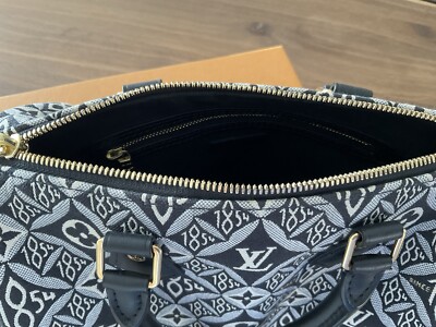 LOUIS VUITTON Monogram Jacquard Speedy 25 1854 Noir M45769