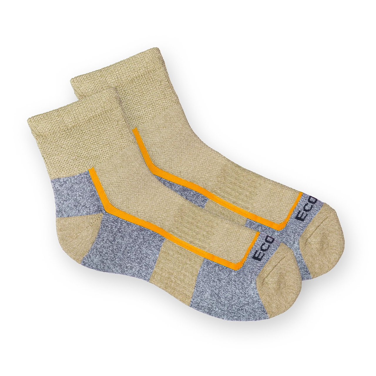 3 Pair Diabetic Bamboo Light Hiking Quarter Tan 3 sizes avaiable
