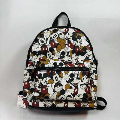 Bioworld Disney MINI Backpack Multi-Color Laughing MICKEY MOUSE 11'' x 9''