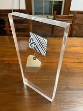 Lucite rectangle (REDUCED PRICE!) new/unused, 18" x 9" x 1.5" by Ralph Lauren