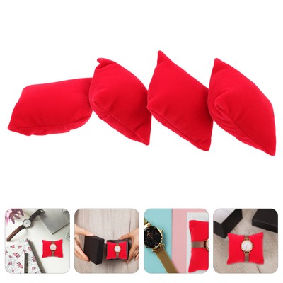  4 Pcs Jewelry Pillow Watch Display Ring Throw Pillows for Bed