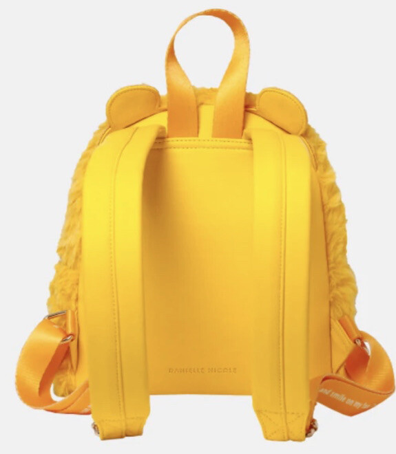 Danielle Nicole Care Bears Funshine Bear Furry Backpack New 