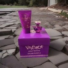 Versace Dylan Purple For Her EDP 5ml Mini Gift Set with Body Lotion & Shower Gel