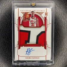 ADAMA SANOGO /49 Rookie RPA Patch Auto 2023-24 National Treasures Card BULLS