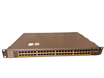 NETGEAR 48-Port PoE Gigabit Ethernet (GS752TP), V1H1, POE, RACKMOUNT SWITCH