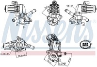 Nissens AGR Ventil 98238 2 FüR Ford Ranger TKE Transit V363 Bus FAD FBD FCD FDD