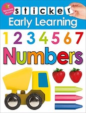 STICKER EARLY LEARNING: NUMBERS By Roger Priddy Excellent Condition 