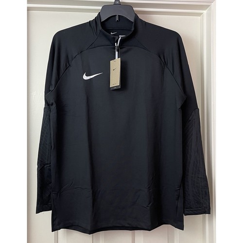 Nike Dri FIT Strike Drill Top Mens M Black 1/4 Zip Athleisure DR2294-010 NEW - Picture 2 of 14