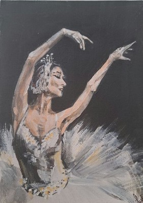 Ballerina - Original Kunst von Jessica J Peck