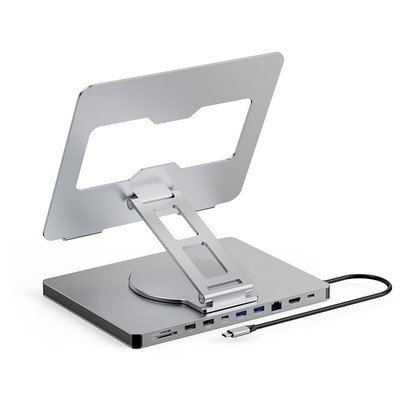 Typ C Laptop Dockingstation mit klappbarem Ständer Gigabit Ethernet und 4K Vide