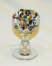 RARE BOULE DE SULFURE PORTE PERRUQUE CRISTAL  PRESSE-PAPIER 19ème