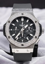 Hublot Big Bang 44 Original Steel Diamonds FACTORY $19K MSRP 301.SX.1170.RX.1104 2