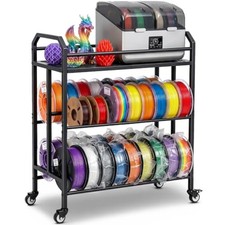 3D Printer Filament Storage Rack Filament Spool Holder with Wheels