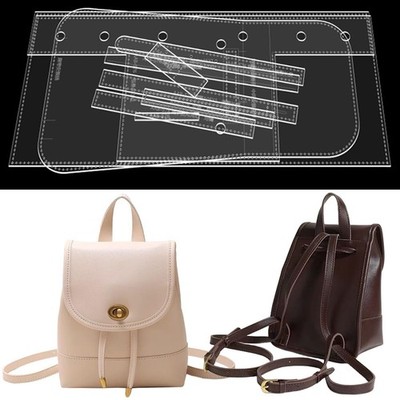 Riveeny Backpack Acrylic Templateleather Pattern Acrylic Leather Templates For