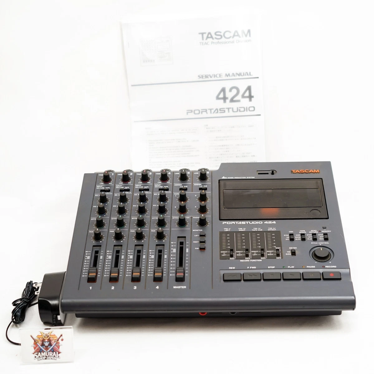 TASCAM Portastudio 424 Cassette 4-Track Multitrack Recorder MTR