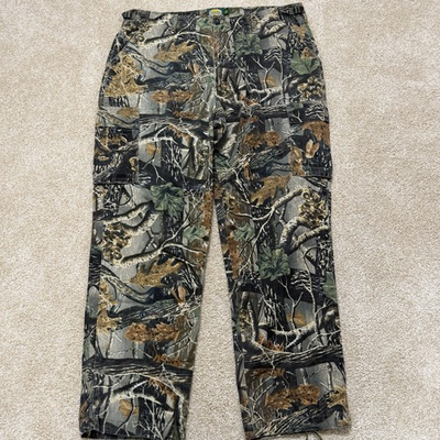 #ad Cabelas Pants Men’s Size 38 Regular Hunting Seclusion 3D Camo Cargo Outfitter $29.99