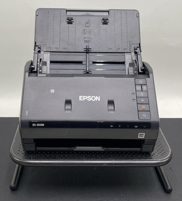 Epson Workforce ES-500W, J381B, Black, Wireless Duplex Document Scanner