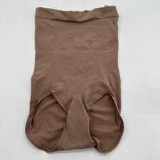 Spanx Power Series Shaping Brief Womens Small Beige High Waisted Tummy Control