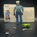 GI Joe 1985 Shipwreck & Polly v1 100% Complete ARAH Action Figure With File Card