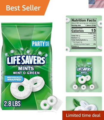 Wint-O-Green Bulk Mints 44.93 oz - Refreshing Wintergreen Flavor for All