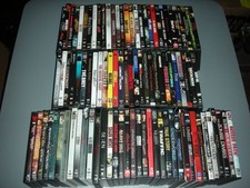 Lot of 100 Horror Thriller Movie DVDs - Previewed Preowned