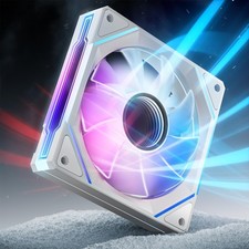RGB PC Fans, Infinity Mirror ARGB Fans HDB Bearing Fan Speeds Up to 1800 RPM