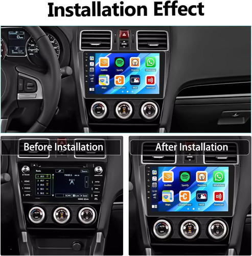 For Subaru Forester Impreza 2012-2015 CarPlay Android Car Stereo Radio 4+64G SWC - Bild 8 von 24