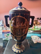 Vintage Twin Handled & Lidded Royal Limoges Porcelain Urn-Type Vase. VGC