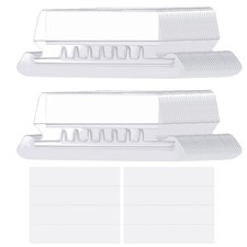 File Folder Tabs 8 X 6 X 3 Cm Tabs , 5.2 X 1.5 Inserts , Transparent