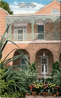 #ad PATIO GRILL WORK BELLINGRATH GARDENS MOBILE ALA Postcard $10.97