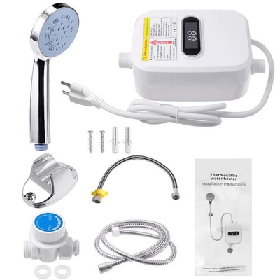 #ad 3500W Electric Tankless Water Heater Shower Head Set Instant Hot Water Heater us $27.59
