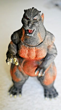 Bandai Burning Godzilla 1995 9" Heisei Vinyl Figure Toho Kaiju Vintage Japan