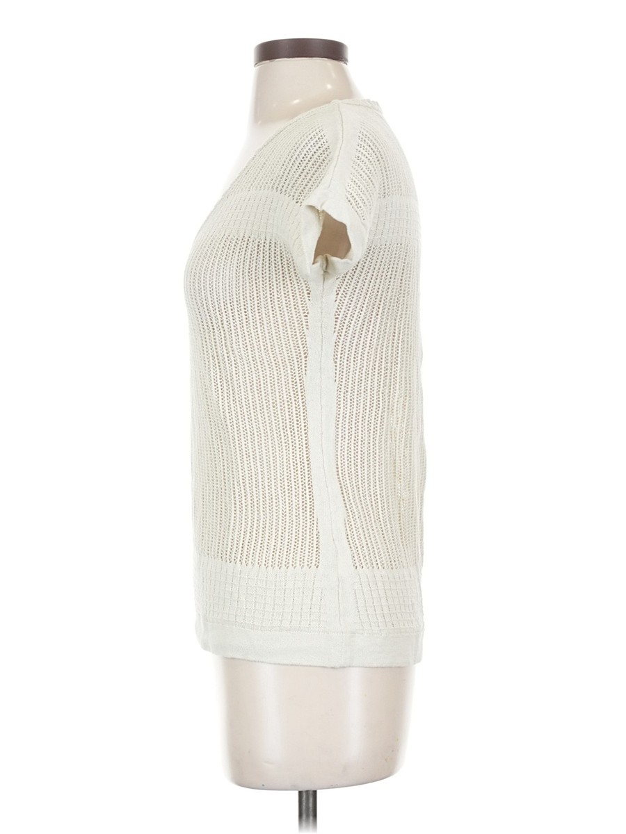 Toad & Co Women Ivory Short Sleeve Top XS View 4