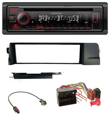 Kenwood MP3 CD USB Bluetooth DAB Car Stereo for BMW 3 Series E46 Professional Version Quadlock