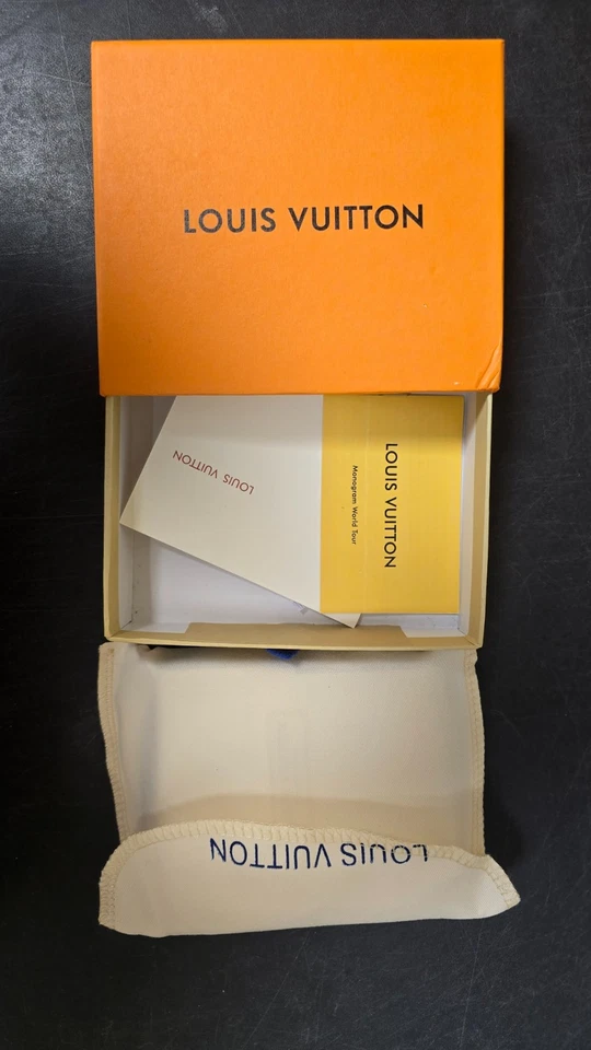 Louis Vuitton Eclipse LV Monograma Cuero Negro Doble Cartera Múltiple (cm) Foto 4 de 4