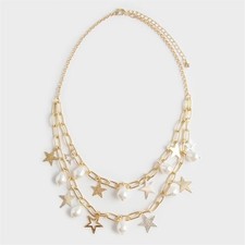 AVON trendstarke Statement-Halskette Holly Sterne Neu