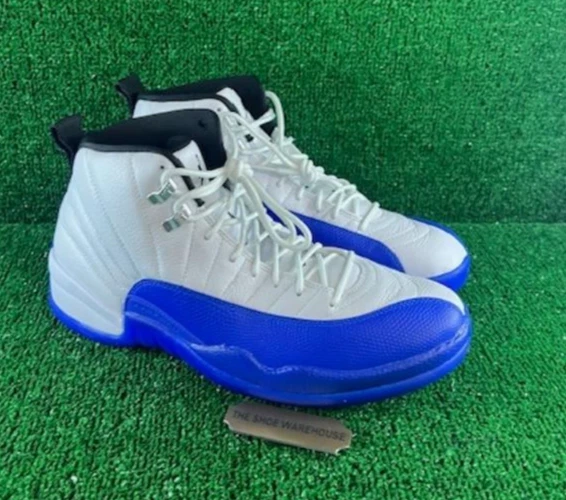Men Nike Air Jordan 12 Retro Blueberry Basketball B-GRADE Shoes CT8013-140 Sz 12
