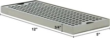 12"x5" Stainless Steel Beer Drip Tray Surface Mount No Drain For Homebrewing Keg