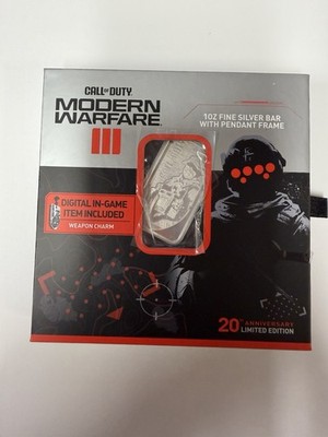 PAMP SUISSE 1 OZ SILVER CALL OF DUTY MODERN WARFARE - 20th ANNIVERSARY + CODE