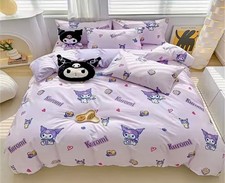 NEW Sanrio Kuromi Hello Kitty Duvet Bedding Set Size Twin