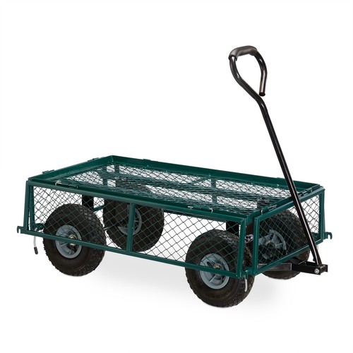 Handwagen Bollerwagen Gartenwagen Transportwagen klappbar 4 Räder Gerätewagen - Afbeelding 6 van 9