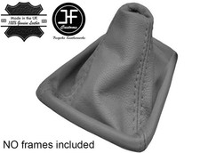 GREY GENUINE LEATHER MANUAL GEAR GAITER FITS AUDI A4 B6 2001-2004 CUSTOM NEW