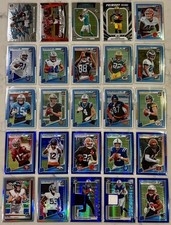 2025 OPTIC BLUE HYPER SP PATCH ROOKIE LOT X25 TETAIROA MCMILLAN PATRICK MAHOMES