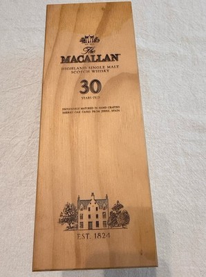 Macallan 30 Year 2023 Double Cask Wooden Empty Display Box No Bottle