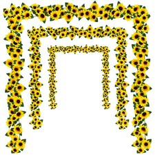 Uieke 3 Pack 7.5ft/Pcs Artificial Sunflower Garland Hanging Sunflower Vines with