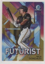 2021 Bowman Futurist Gold Refractor 38/50 Nick Gonzales #FUT-NG uk2