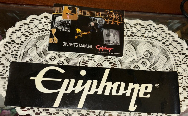 Epiphone Guitars Owner’s Manual And Sticker Lot