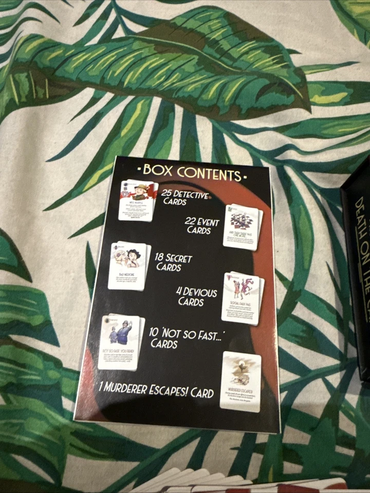 Agatha Christie's Death on the Cards Mystery Family Card Game Halloween Complete - Image 3 of 4