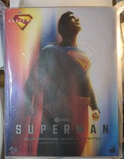 Hot Toys Superman & Krypto Deluxe  MMS812 1 6 Scale Figure New Sealed